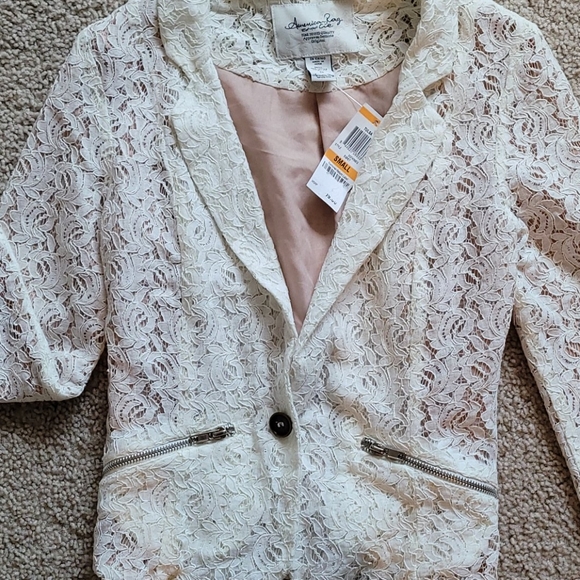 American Rag lace blazer sz small romantic boho - Picture 2 of 8